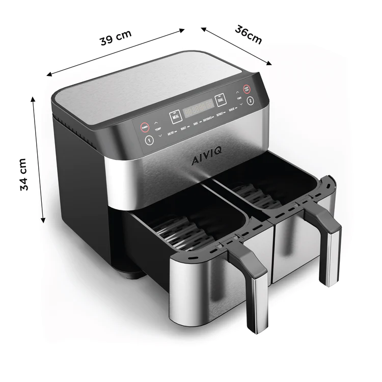 AIVIQ Premio Dual Airfryer Anmeldelse: Effektivitet og Design i Køkkenet